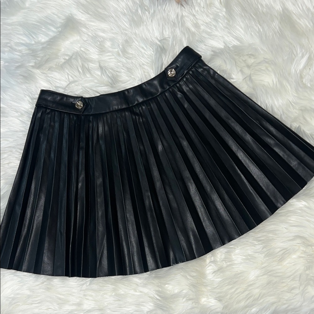Zara Black Pleated Mini Skirt